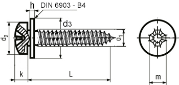 DIN 6901 - Kombischrauben